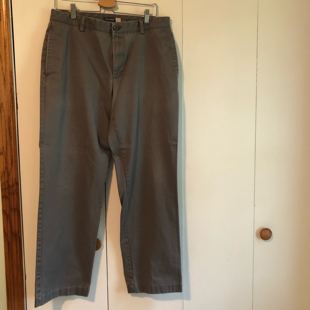 Men's Gray Van Heusen Dress Pants
